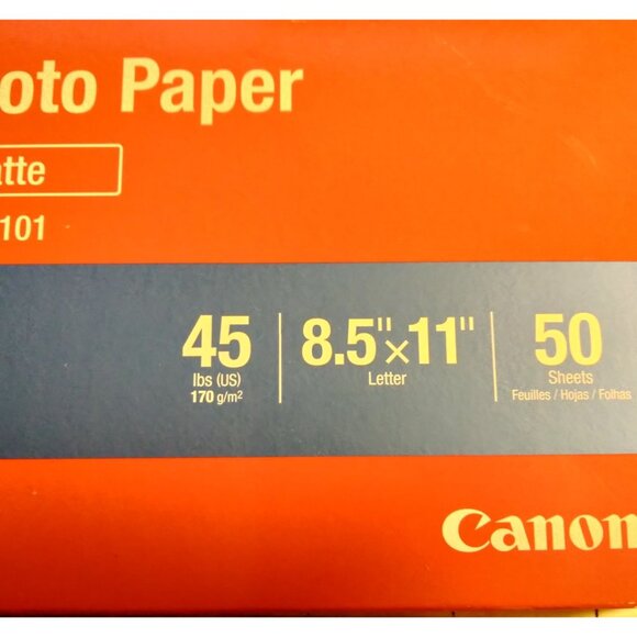 Canon PIXMA Matte Photo Paper MP 101 Sheets Inkjet Art Crafts - Picture 5 of 8